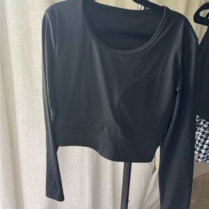 Black Long Sleeve athletic Top